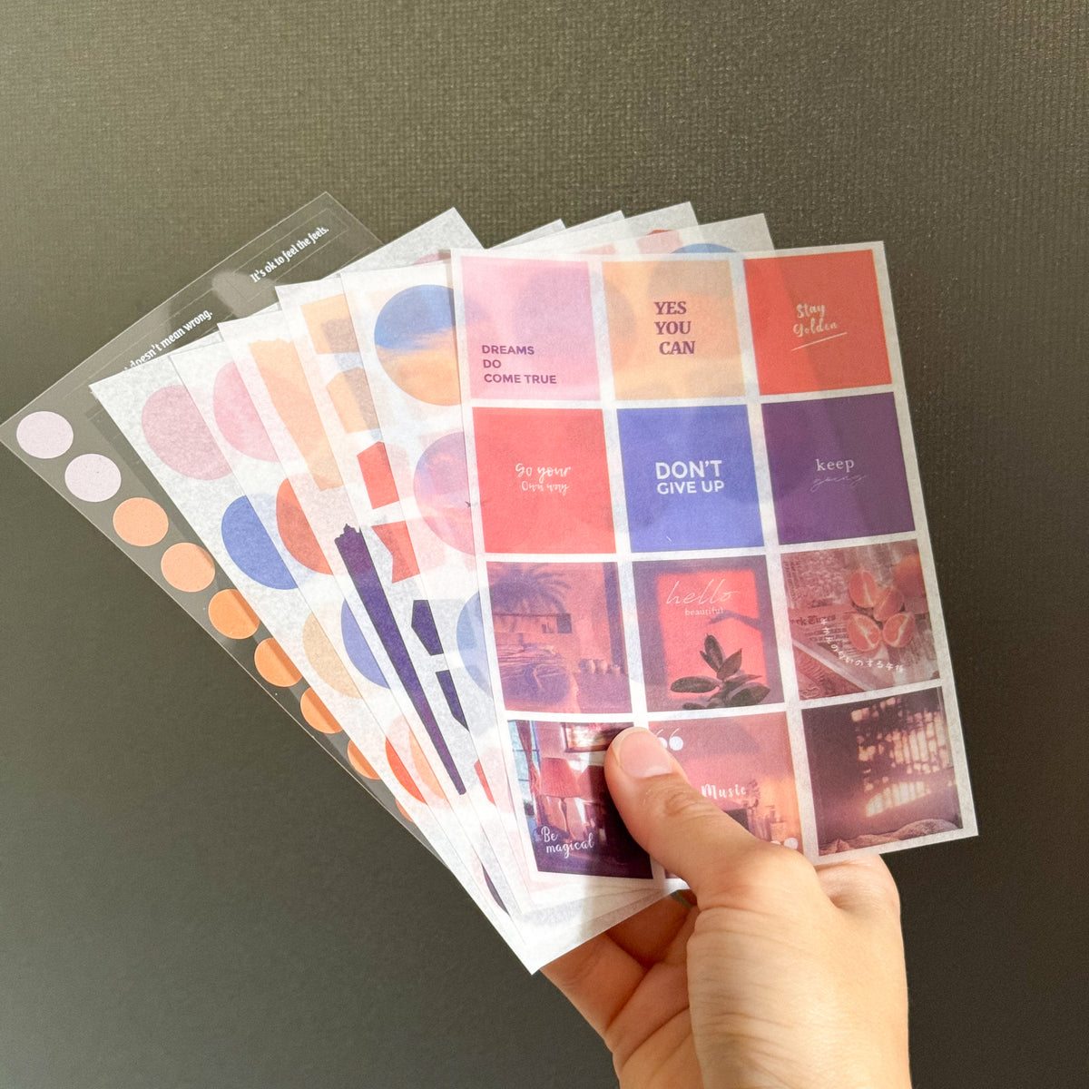 Golden Hour Journaling Set – Sunset Peach Scrapbooking & Junk Journal Kit