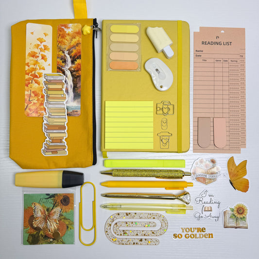 Sunny Yellow Reader's Stationery Set