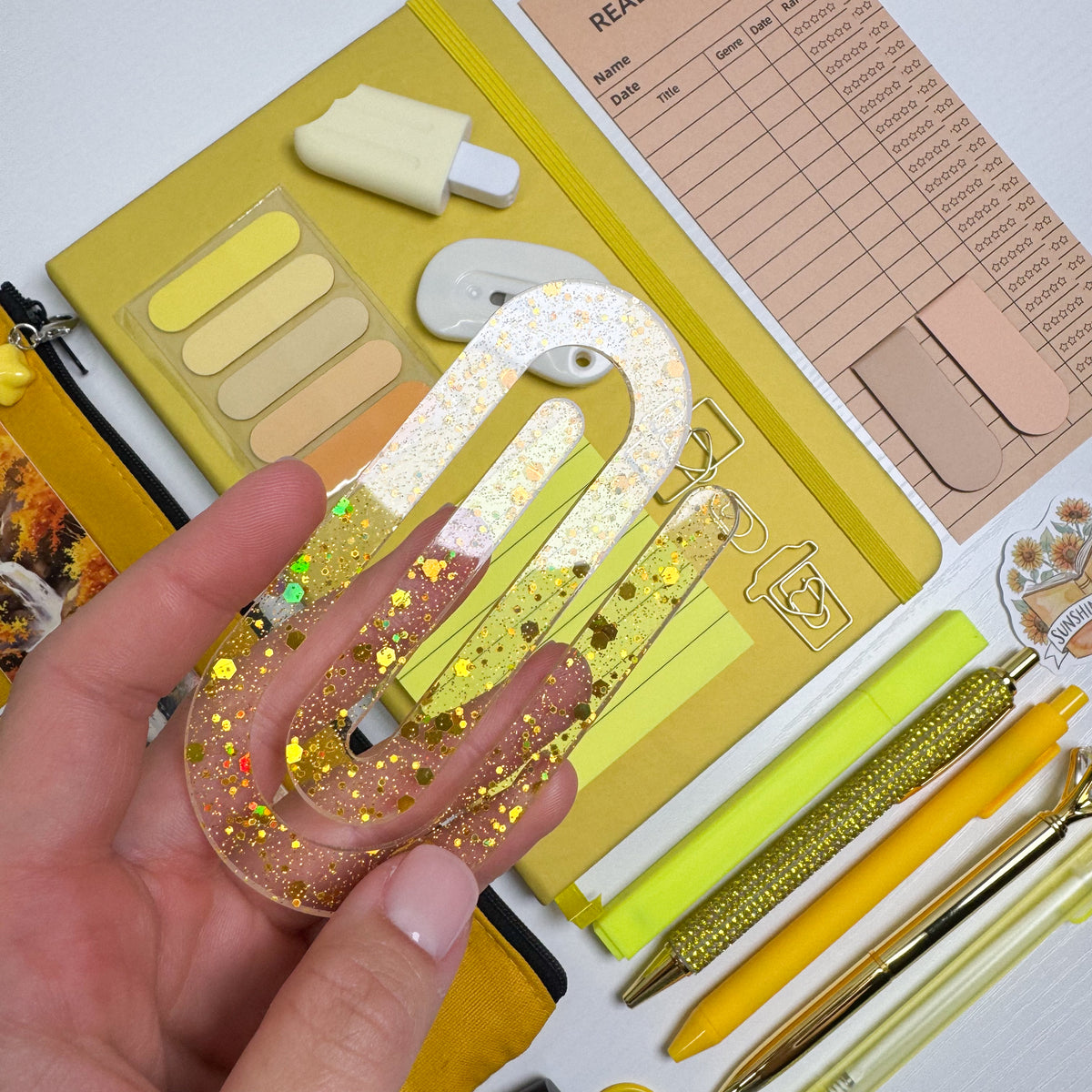 Sunny Yellow Reader's Stationery Set