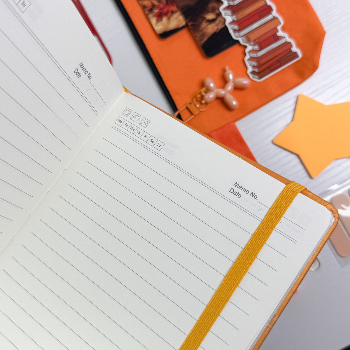 Cozy Orange Reader's Stationery Set