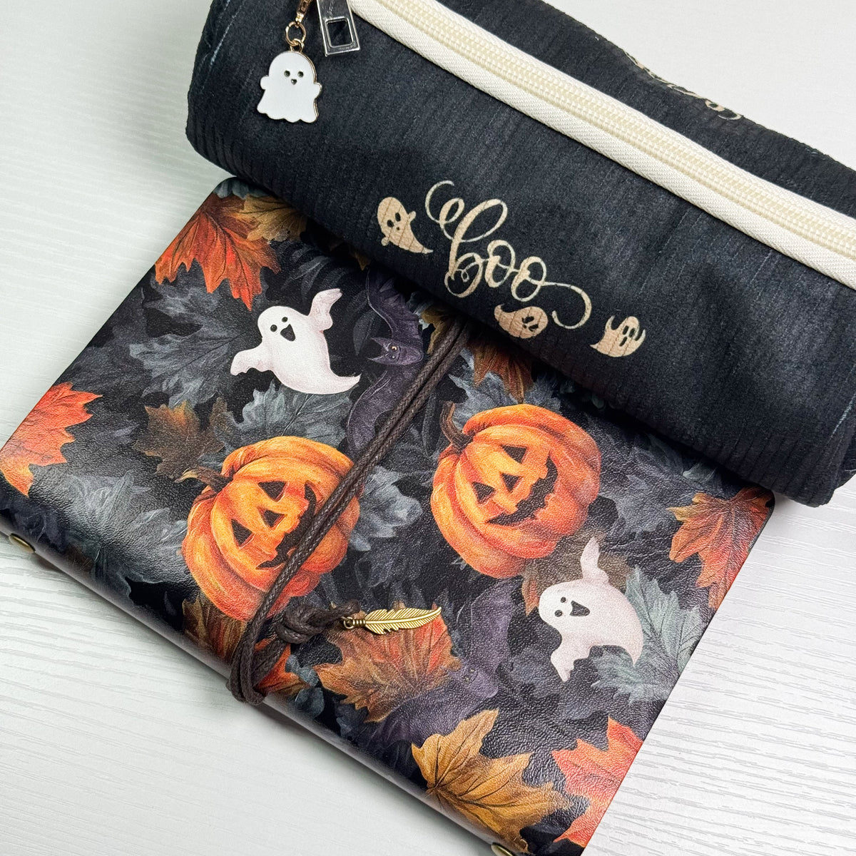 Boo pencil case and journal